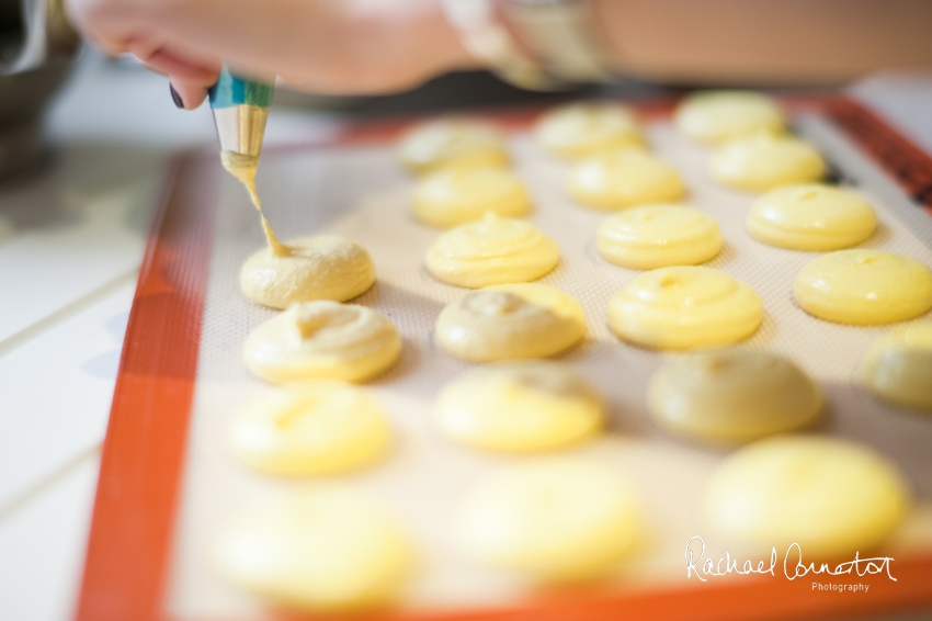 Professional colour photograph of creative inspiration baking shoot at Maison des Macaron at Market Harborough by Rachael Connerton Photography